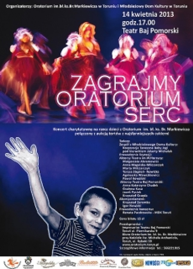 Koncert charytatywny dla podopiecznych Oratorium już dziś w Baju Pomorskim