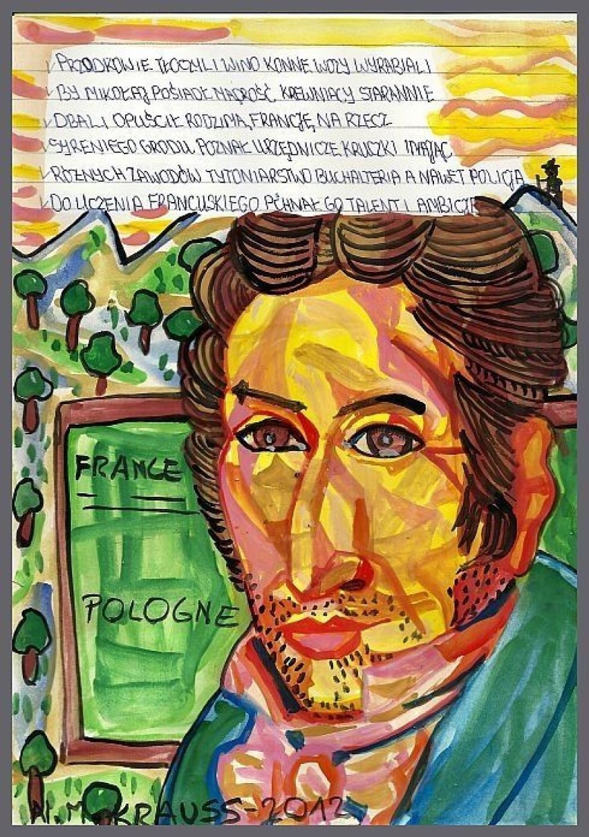 Obraz pt. "Biografia Fryderyka Chopina -  portret Mikołaja...