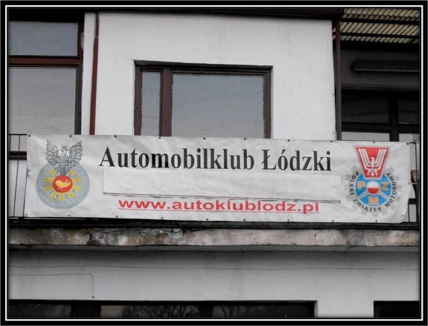 Baner Automobilklubu Łódzkiego.
