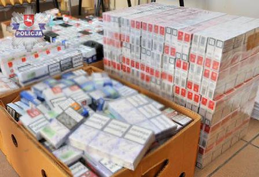 Kontrabanda w Kraśniku: Zabezpieczono 3 tys. paczek nielegalnych papierosów
