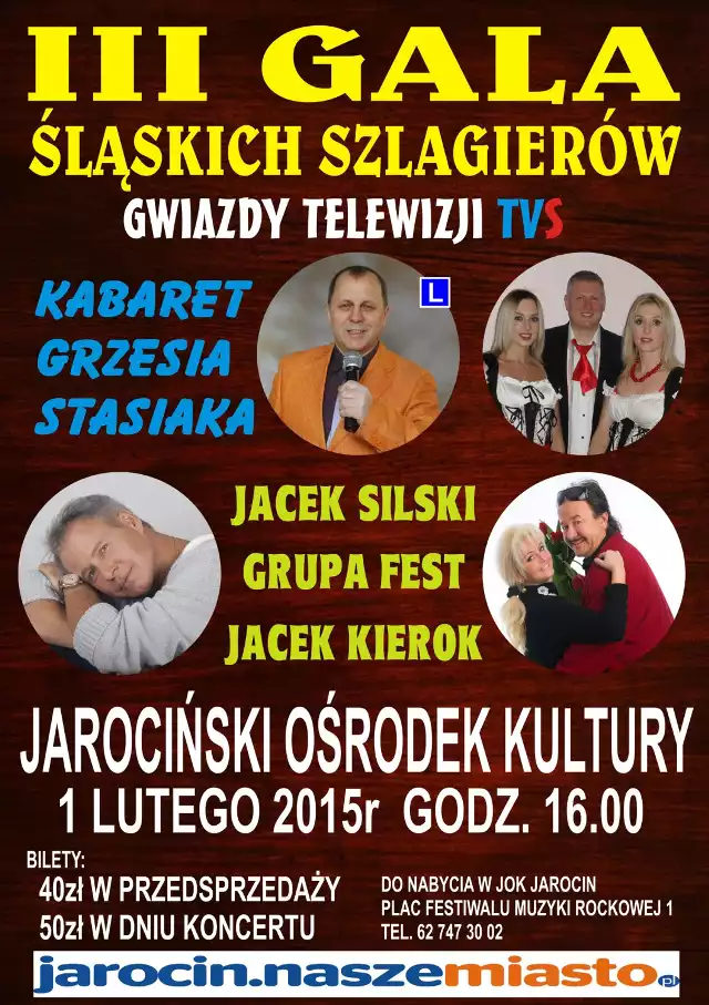 III Gala Śląskich Szlagierów: Wygraj bilety na koncert w Jarocinie