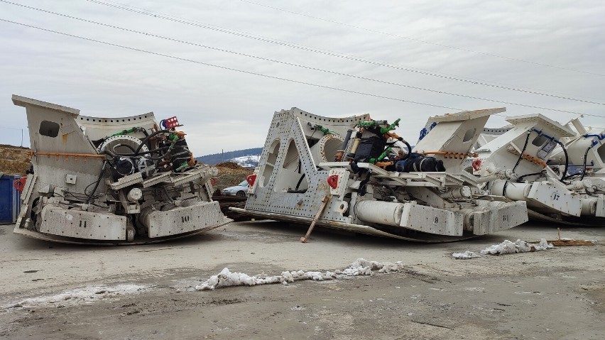 Ostatnie największe części TBM są już na budowie S19 Rzeszów Południe - Babica (FOTO)