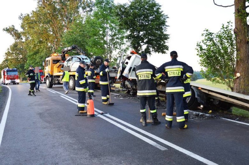 Wypadek na drodze nr 20 między Mokrzynem, a Półcznem. Sylwia...