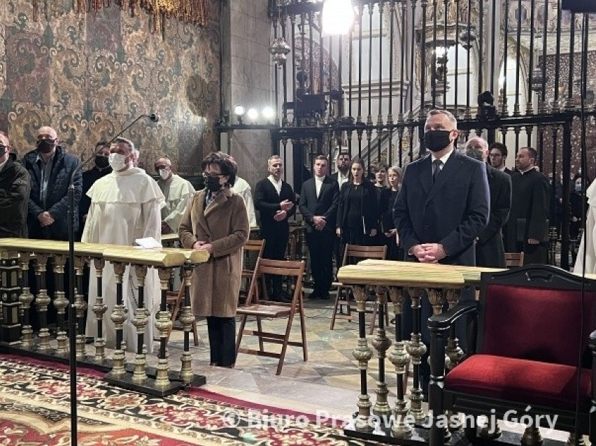 Prezydent Andrzej Duda modlił się na Jasnej Górze