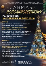 Jarmark Bożonarodzeniowy w Tomaszowie. Co się będzie działo w sobotę i niedzielę, 16 i 17 grudnia 2023. PROGRAM