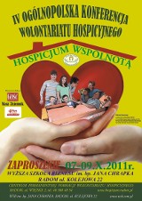 W październiku odbędzie się IV Ogólnopolska Konferencja Wolontariatu Hospicyjnego w Radomiu