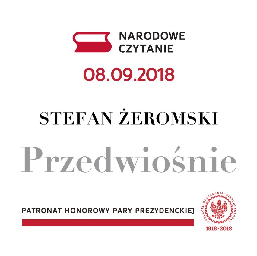 Malbork. Narodowe Czytanie "Przedwiośnia" - zgłoś się, jeśli chcesz nagrać fragment