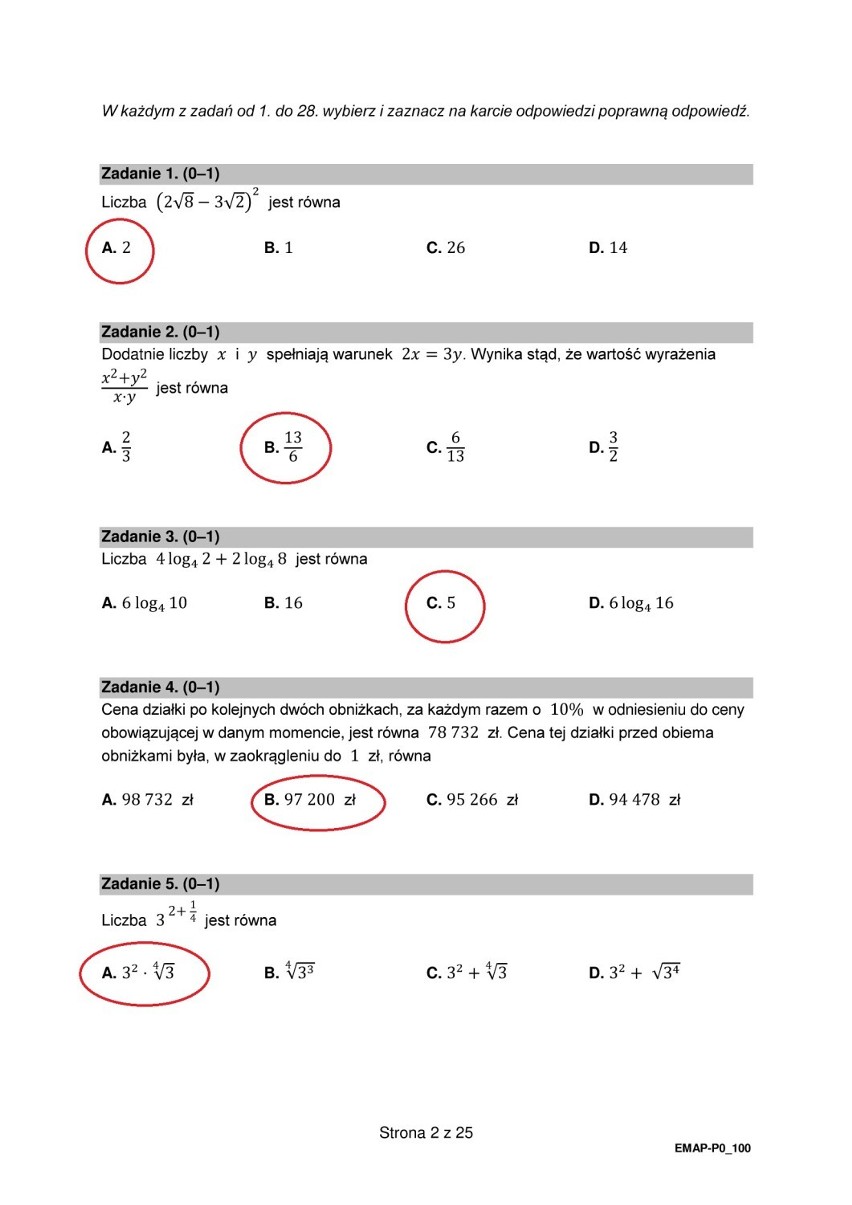 Matura 2022 z matematyki. Tutaj znajdziesz rozwiązane ARKUSZE CKE! Sprawdź wyniki zadań z podstawy. Sprawdź, czy zdałeś