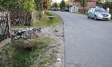 Wypadek motorowerzysty w Młodochowie