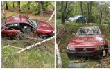 Groźny wypadek we Włocławku. Kierowca opla wjechał do lasu i uderzył w drzewo [zdjęcia]
