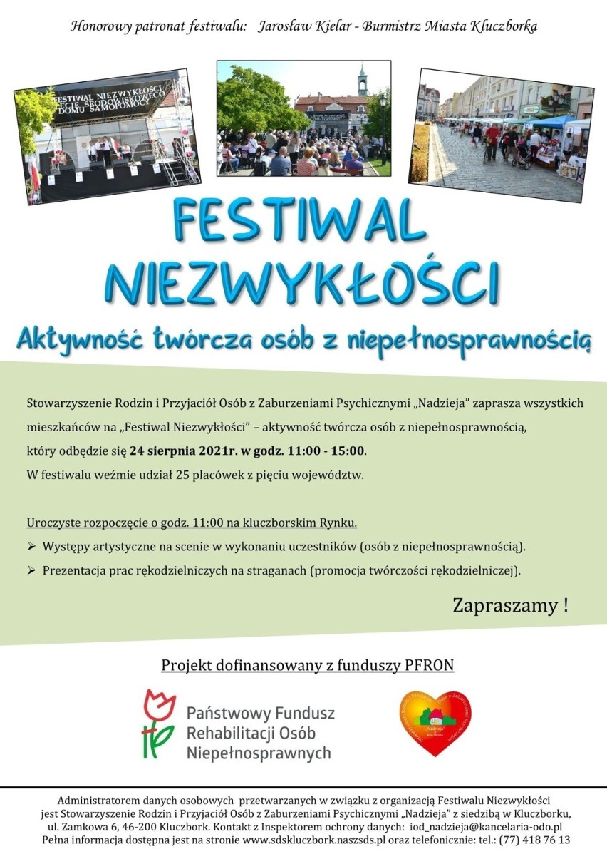 Festiwal Niezwykłości 2021 w Kluczborku
