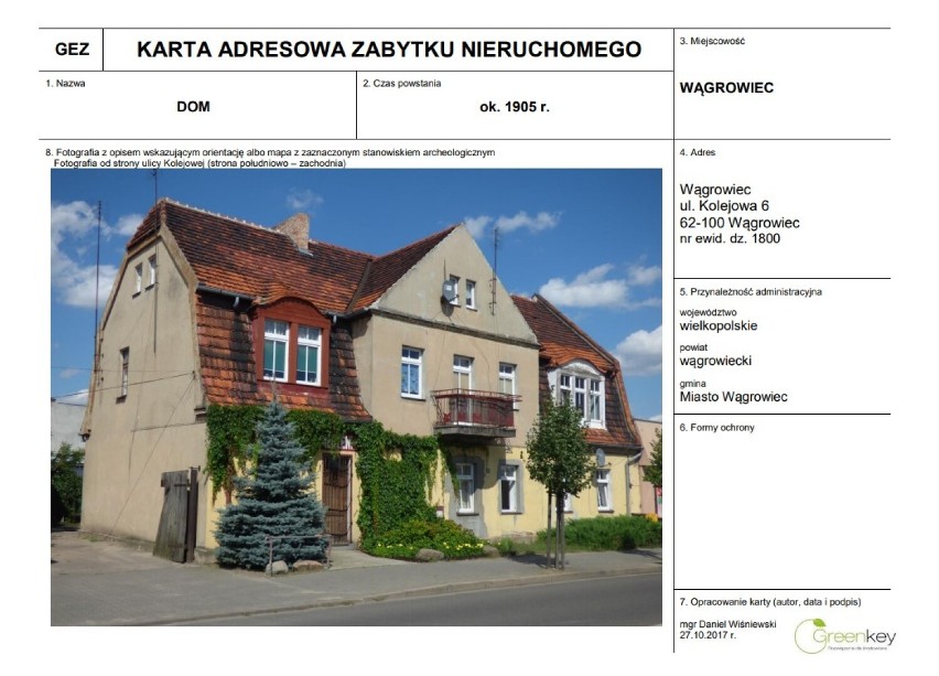 Na listę zabytków wpisano wiele budynków na ulicy Kolejowej...