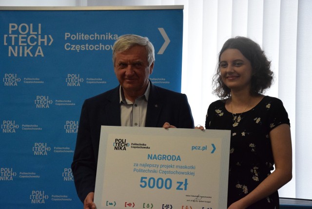 Studentka Politechniki Częstochowskiej wygrała konkurs na stworzenie maskotki uczelni.