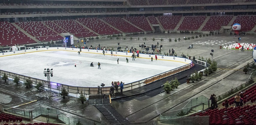 Nowootwarte lodowisko na Stadionie Narodowym