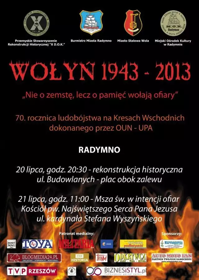 Wołyń 1943 nie zemstę, ale o pamięć wołają ofiary