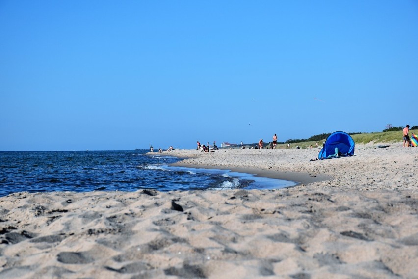 Nad Bałtykiem - plaża w Bobolinie - Uzdrowisko Dąbki
