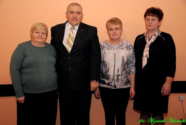od lewej: Gabriela Majewska, Wojciech Nawrocki, Kazimiera Łączkowska i Teresa Pawlak