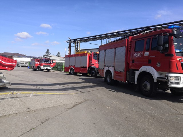 Na teren "Warmińskich" skierowano strażaków z Kwidzyna oraz Tychnów