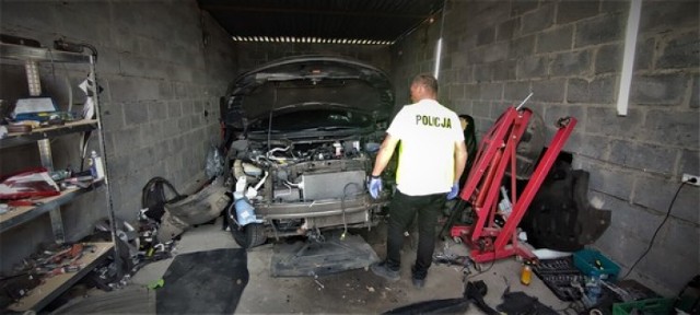 W miejscowości Osiek Wielki kolscy kryminalni odkryli "dziuplę samochodową".