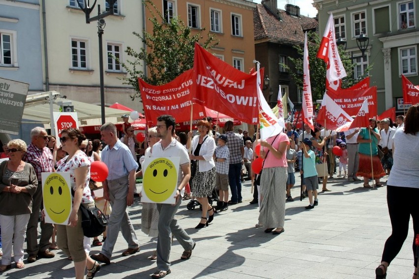 Marsz dla życia i rodziny 2015 w Gliwicach