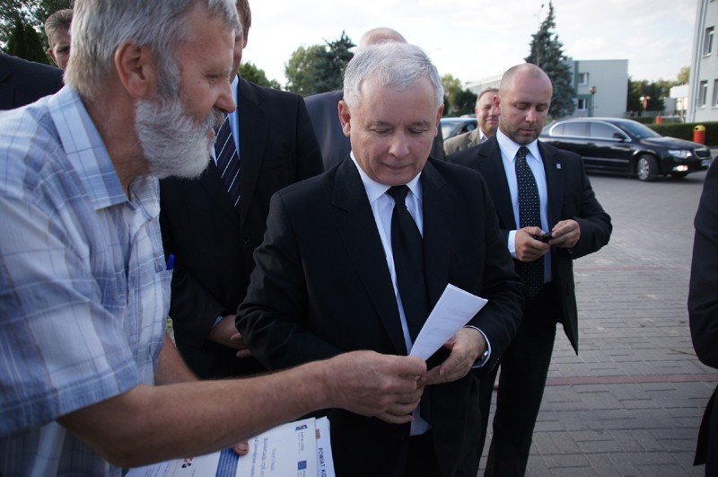 Jarosław Kaczyński w Kleczewie. Prezes PiS przeciwny prywatyzacji kopalni