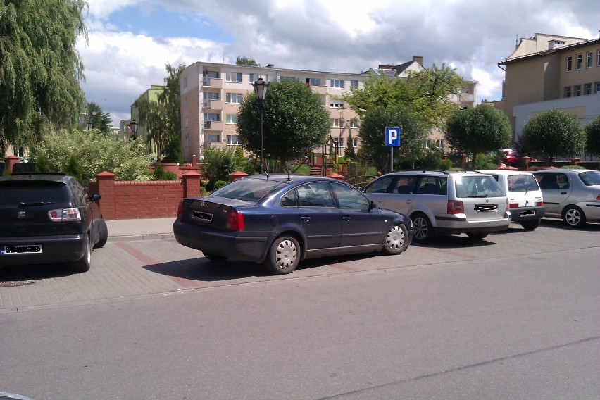 Przykład nieprawidłowego parkowania