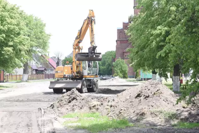 Remont drogi w Wężyskach (gmina Krosno Odrzańskie).