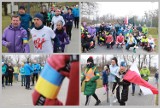 Tak wyglądał 80. Parkrun na Słodowie we Włocławku. Pobiegli z niebiesko-żółtymi opaskami dla Ukrainy [zdjęcia]