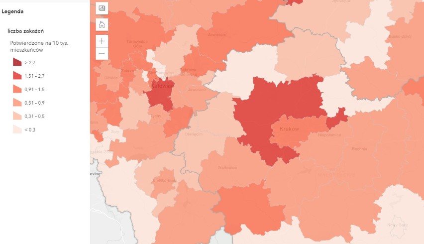 Małopolska zachodnia. Niska liczba nowych przypadków zakażenia koronawirusem. Nie żyje jedna osoba z COVID 19