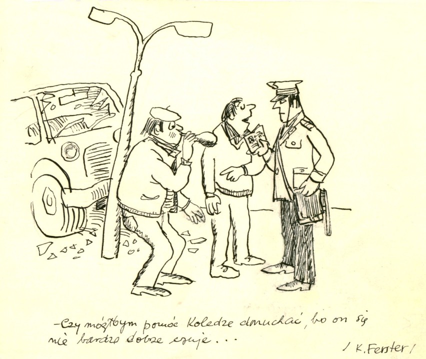 Karykatury z policją. Władza może bawić do łez