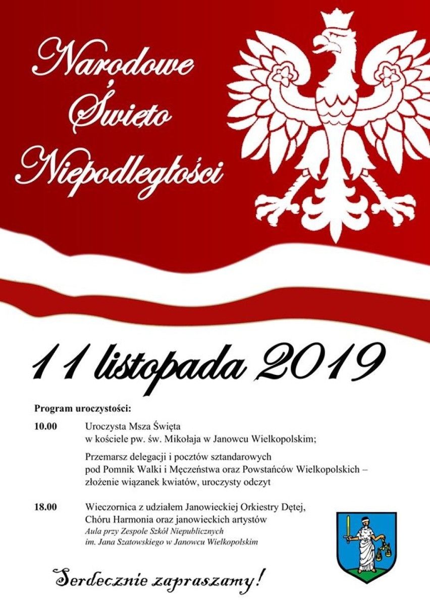 Narodowe Święto Niepodległości 2019 w powiecie żnińskim [zapowiedź] 