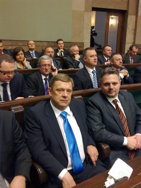 Jacek Najder (z prawej), poseł Ruchu Palikota
Poseł z...