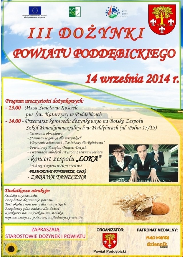 Dożynki powiatowe w Poddębicach 2014