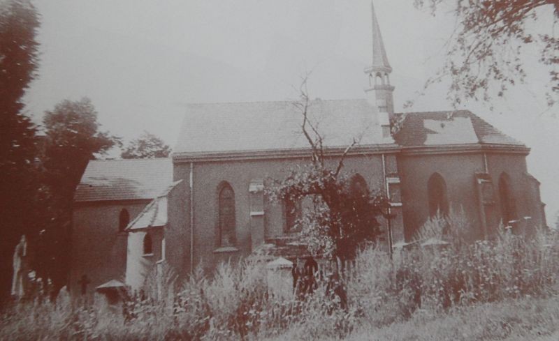 W czasie wojny kościół został zniszczony, w 1946 roku...