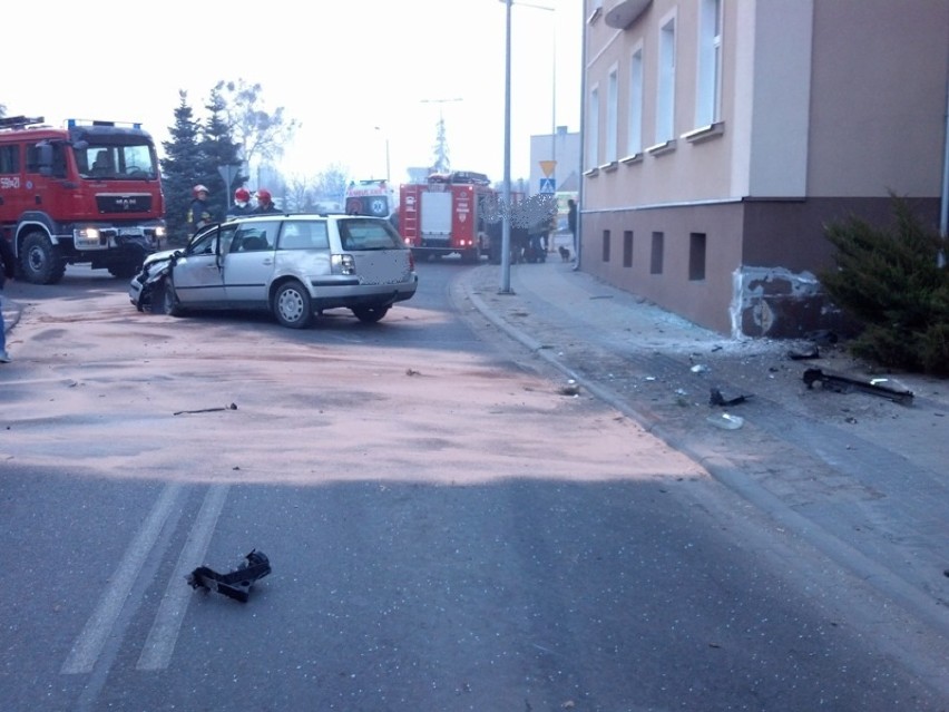 Wypadek na ulicy Lipowej w Szamotułach