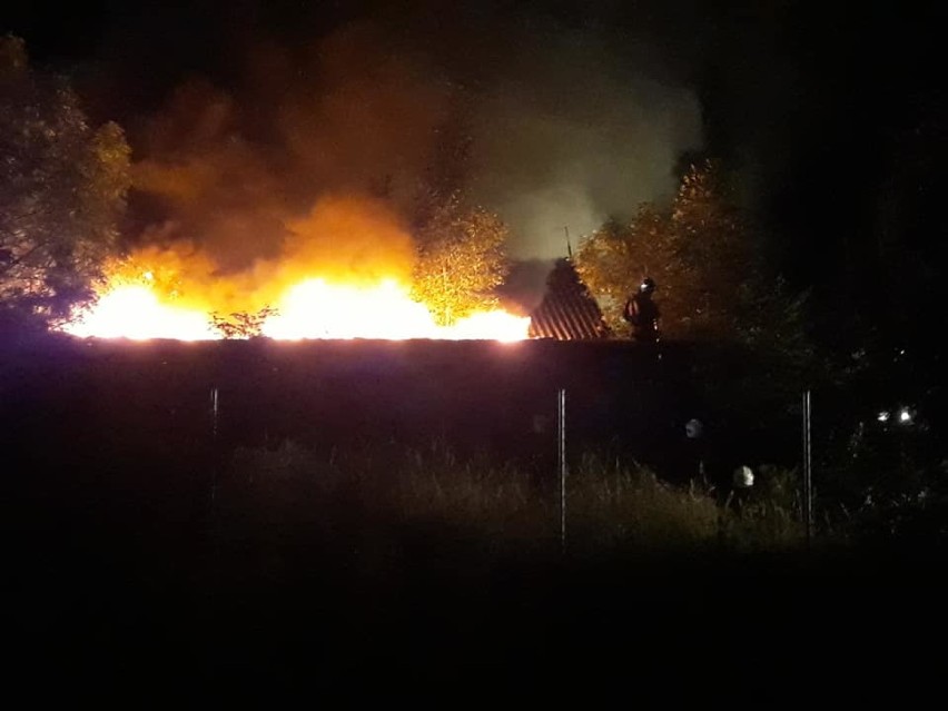 Pożar na terenie szkoły w Wojsławicach