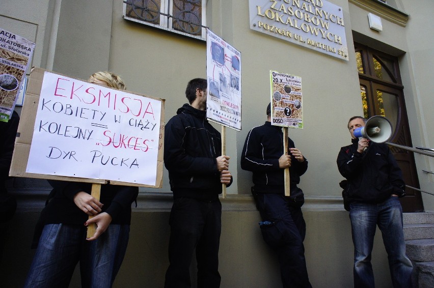 Pikieta anarchistów pod ZKZL w Poznaniu