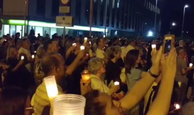 Manifestacja w Katowicach przed Sądem Okręgowym