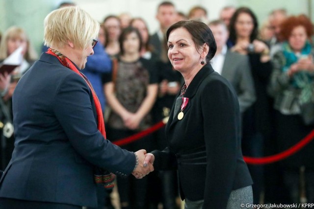 Krystyna Bęcka otrzymała złoty medal prezydenta RP