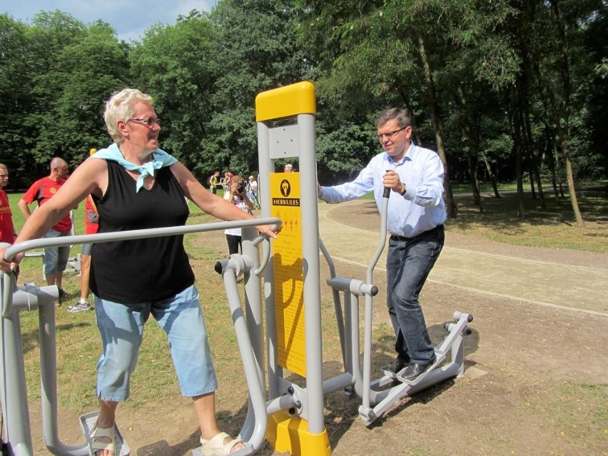 Ostrów: Darmowa siłownia w parku [ZDJĘCIA]