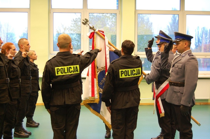 Ślubowanie nowoprzyjętych policjantów w Łodzi