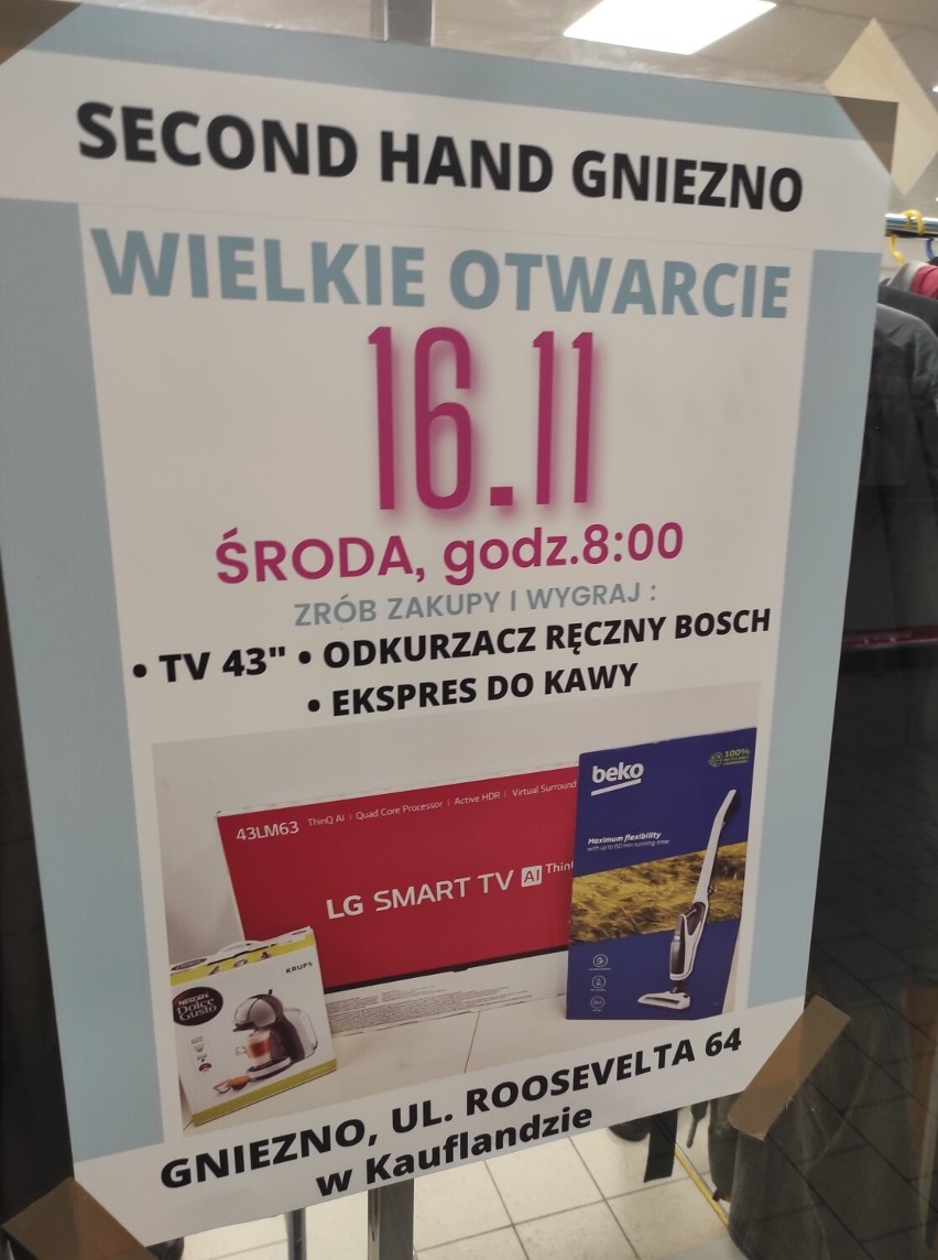 Nowy second hand w Gnieźnie już otwarty! Szybko wypełnił się kupującymi [FOTO]
