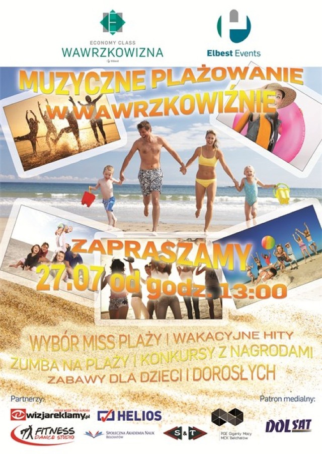 Organizatorzy imprezy serdecznie zapraszają wszystkich chętnych na Muzyczne Plażowanie.