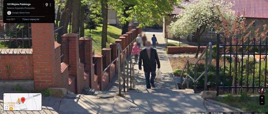 Kogo uchwyciła kamera Google Street View w Świeciu? Zobacz...