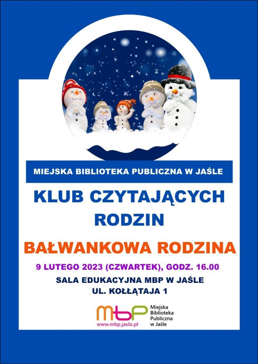 Spotkanie Klubu Czytających Rodzin w MBP w Jaśle