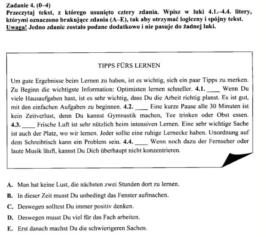 26 kwietnia gimnazjaliści napisali egzamin gimnazjalny z...