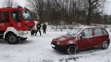 Dwa wypadki i pożar w powiecie oleckim [zdjęcia]