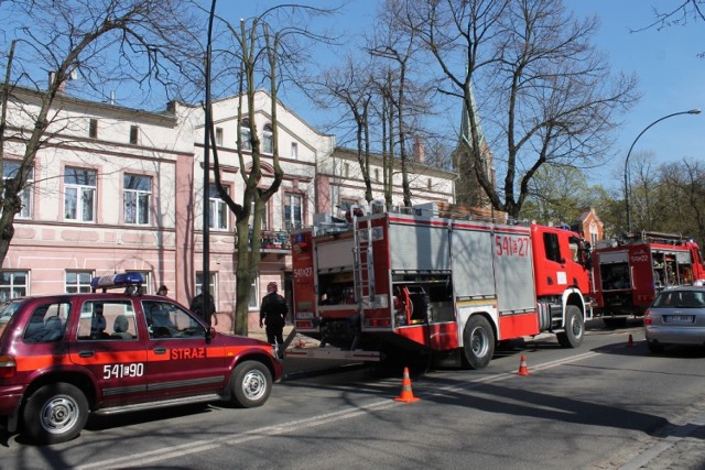 Pożar na ul. św Antoniego w Tomaszowie