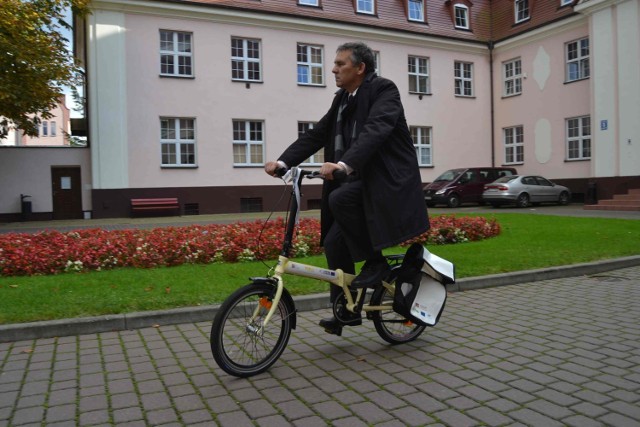 Lęborski starosta promuje jazdę na rowerze