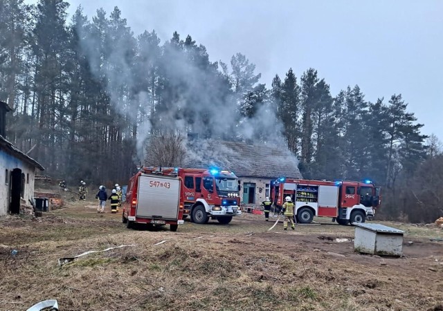 Mimo akcji gaśniczej dom uległ częściowemu spaleniu